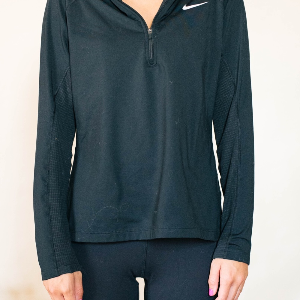 Nike half zip fleece lining dry fit